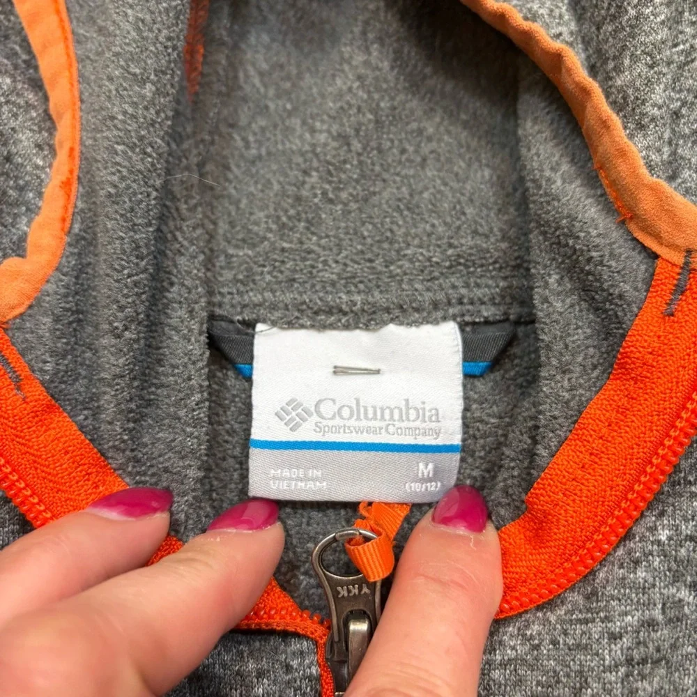 Boy’s Columbia Brand Full Zip Lightweight Hooded Jacket Size Medium‎